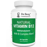 Dr. Berg Natural Vitamin B12 1000 mcg with B Complex bottle – front view